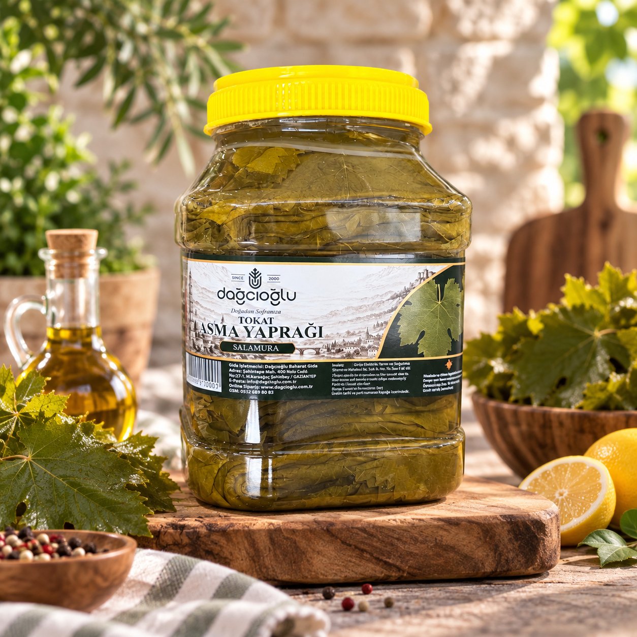 Tokat Asma Yaprağı (Brüt 3 Kg. – Net 2 Kg.) Ambalaj*4